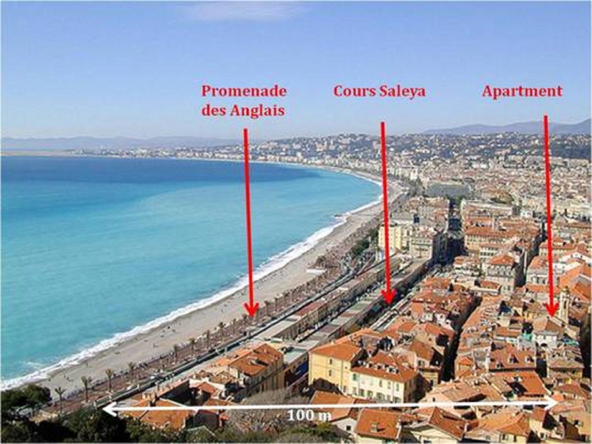 Ferienwohnung Centrale 2 - F4 Spacieux Et Confortable Au Centre Du Vieux-Nizza Exterior foto